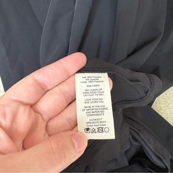 Show Me Your Mumu NWT Zurich Knot Gown Black Wedding Bridesmaids Womens M - Picture 9 of 9